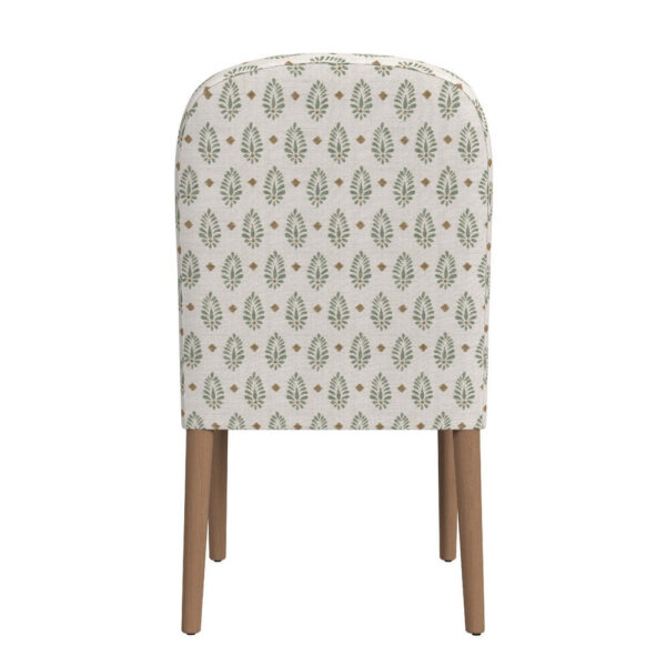 1502202669925144d0b6e.jpeg Mio Dining Chair with Rounded Back, Sage Paisley Medallion Fabric