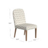 1502202669925148796f8.jpeg Mio Dining Chair with Rounded Back, Sage Paisley Medallion Fabric
