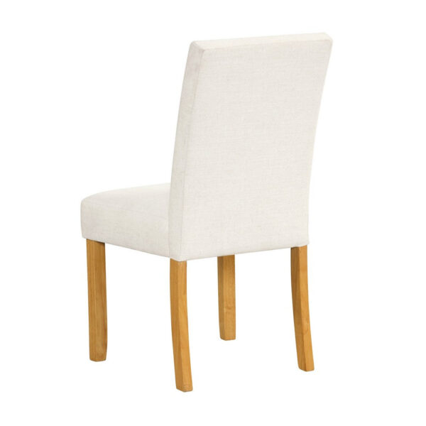 150220266992517600ff5.jpeg Rei Dining Chair Set of 2, Wood Frame, Cream Linen Woven Textured