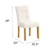 15022026699251779c2fb.jpeg Rei Dining Chair Set of 2, Wood Frame, Cream Linen Woven Textured