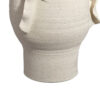 Tio Modern Vase Vessel, Flowing Petal Folds, White Porcelain 19 Inch