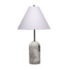 1502202669925401ee57c.jpeg Hely Accent Table Lamp, Linen Cone Shade, Travertine Stone 28 Inch