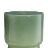 Hery Garden Side Table Stool, Hourglass, Glossy Green Soda Lime Glass