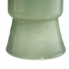 Hery Garden Side Table Stool, Hourglass, Glossy Green Soda Lime Glass