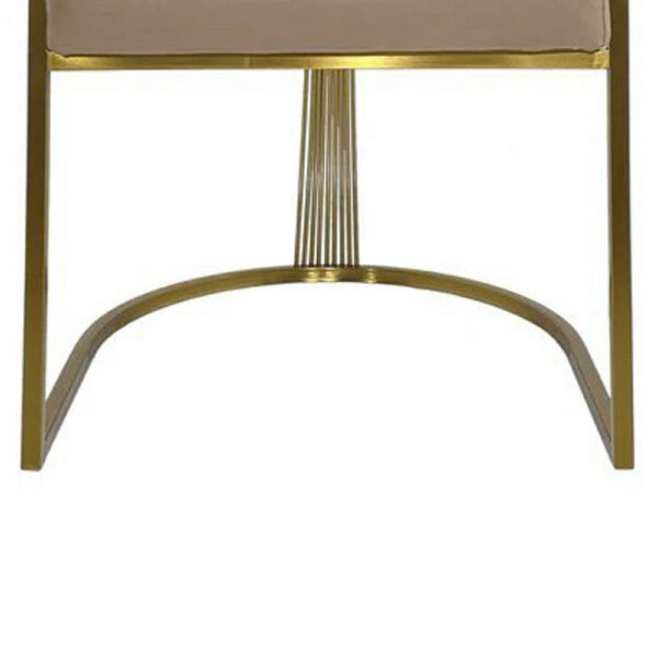 Yuki Dining Chair, Curved Gray Velvet Backrest, Silver Cantilever Base