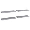 160220266992cf6bbdc5d.jpeg Zyno Wall Shelf Set of 4, Matte Gray MDF Body, Modern Design 32 Inch