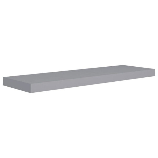 160220266992cf6ef2354.jpeg Zyno Wall Shelf Set of 4, Matte Gray MDF Body, Modern Design 32 Inch