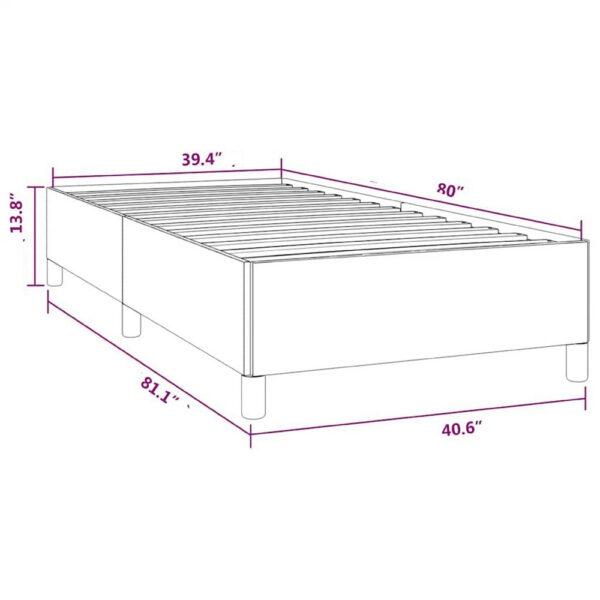 160220266992d003246a0.jpeg Low Profile Twin XL Bed Frame, Gray Velvet Fabric Upholstery