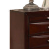 24022026699dc0c4e5dd9.jpeg Contemporary Style Wooden Nightstand with Three Drawers and Metal Knobs, Brown
