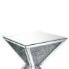 24022026699dc851f305d.jpeg Sparkling End Table with Faux Diamonds Inlay , Silver and Clear