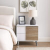24022026699dd327041f6.jpeg Transitional Wooden Dual Tone End Table with 2 Drawers, White and Brown