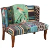 ABH-32342-BIRD_1 Vesta Bird Collage Print Settee, Multicolor