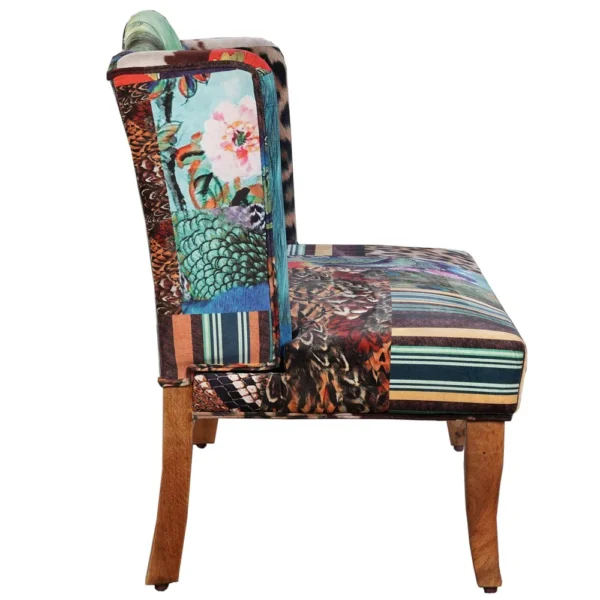 ABH-32342-BIRD_2 Vesta Bird Collage Print Settee, Multicolor