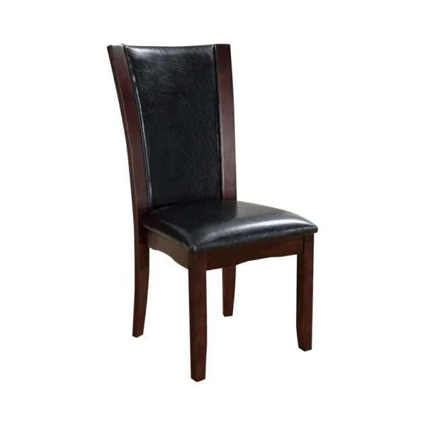 BM131322_2362abb1-649b-4cae-9636-cf88938b3bf3 Parson Style Leatherette Wooden Side Chair, Set of 2, Cherry Brown