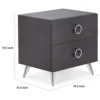 BM154630_8 Rectangular Wood & Metal Nightstand By Elms, Brown & Chrome