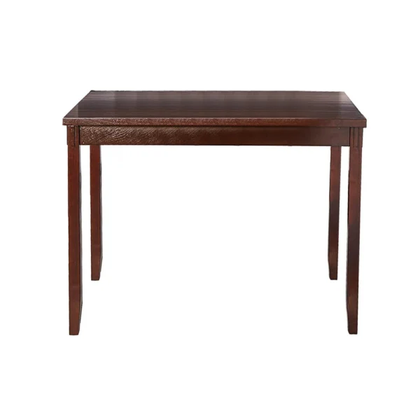 BM167137_1 Rubber Wood 6 Pieces Dining Set In Espresso Brown