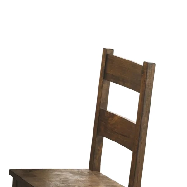 BM168098_1 Chambr Armless Wooden Dining Side Chair, Rustic Golden Brown, Set of 2