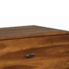 Wooden Nightstand with 2 Drawers, Dark Walnut Brown