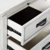 BM182751_3 Wooden Nightstand with 2 Drawers & 1 Pull Out Tray, White