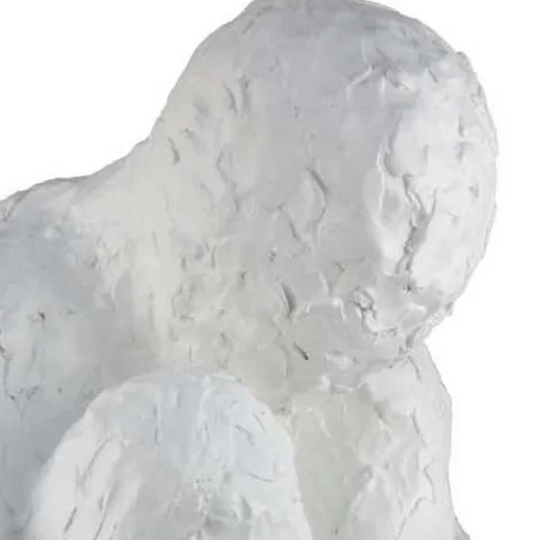 BM334799_2_21a039fd-d76a-4fd7-9a6c-67b735163a33 Roy Abstract Contemplative Man Figurine, White Resin Art, 27 Inch