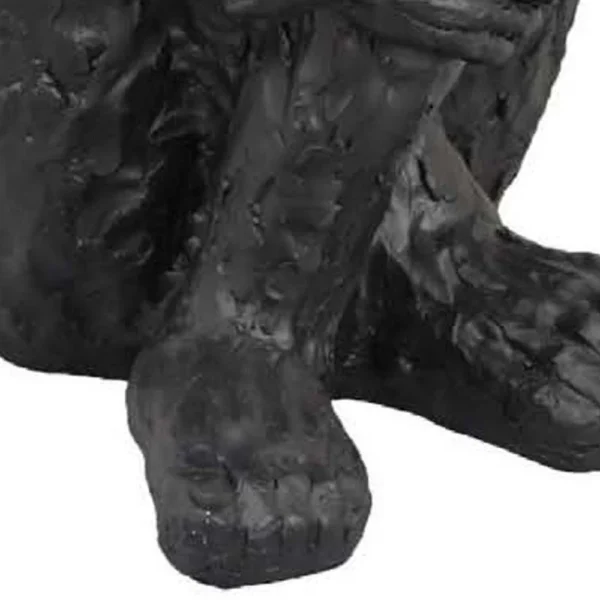 BM334801_3_e6a21078-e6f3-4fef-b243-f6a002392b6a Roy Abstract Contemplative Man Figurine, Black Resin Art, 27 Inch
