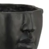 BM334806_2_1a14240e-8265-4ba4-be7c-ee743cd85c36 Kylz Decor Head Garden Planter, 23 Inch, Wide Open Top, Black Resin