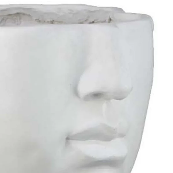 BM334807_2_242f2392-81ec-4b0e-9d99-7d217a7aa977 Kylz Decor Head Garden Planter, 23 Inch, Wide Open Top, White Resin
