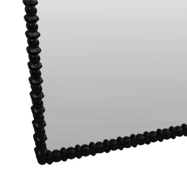 BM334811_3_92c71c58-75ae-4f21-b9ec-c648aac1885d Perz Wall Mirror, 42 Inch, Square Frame, Black Beaded Wood Frame