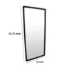 BM334812_4_f620c062-06f4-4d5b-be26-2ec2b415c3c9 Perz Floor Mirror, 72 Inch, Rectangular Shaped Black Beaded Wood Frame