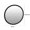 BM334813_4_366539e7-d460-4b88-bd65-a72ea990e85b Perz Wall Mirror, 36 Inch Round with Black Beaded Wood Frame