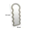 BM334814_4_8374d9ed-d151-4617-b88d-54095f6544f7 Izy Floor Mirror, 63 Inch, Light Beige Wavy Abstract Frame, Wood