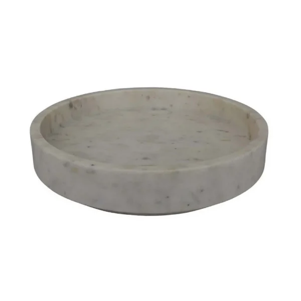 BM334819_2f478253-d178-49bb-94ae-1424db69d18f Accent Decorative Bowl, Tray Edge Antique Style White Marble, 13 Inch