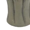 Decorative Vase, Organic Sea Design, Floral Details, Green Ceramic