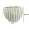 BM334886_4_fde322db-2664-40a7-9ad2-bb0c0004ebee Esam Decorative Planter, Textured Ceramic Body, 19 Inch White