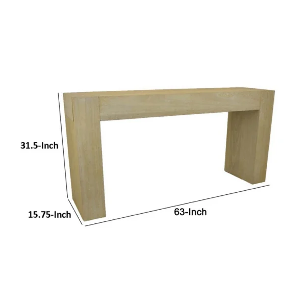 BM334909_4_8bfacdb8-c099-445a-b0a1-08c19ef4e2fb Console Table, Tall C Shaped Design, 63 Inch Light Brown Wood Body