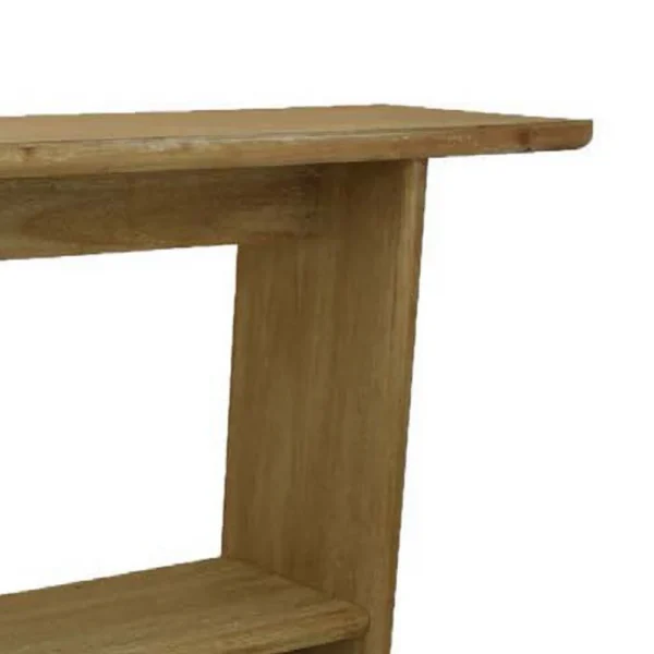 BM334910_2_d4b8f963-3b86-4734-9c2d-5b63e5a4b4b6 Console Table, Long Rectangular Top, 1 Shelf, 71 Inch Light Brown Wood