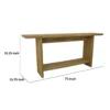 BM334910_4_06972ad2-050b-4979-86ce-f6650e6dee72 Console Table, Long Rectangular Top, 1 Shelf, 71 Inch Light Brown Wood