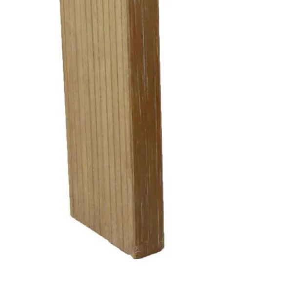 Console Table, Rounded Edge Top with Arch Legs, 55 Inch Brown Wood