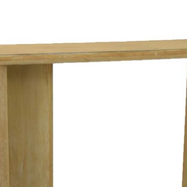 BM334912_1_1611c23d-8685-4d5a-ac23-3e2bb79f2377 Console Table, Rounded Edge Top, Paneled Legs, XL 63 Inch Brown Wood