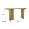 BM334912_4_d34b6781-cfc1-4f72-80c0-e371e5fb5c20 Console Table, Rounded Edge Top, Paneled Legs, XL 63 Inch Brown Wood