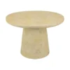 BM334921_bd90d785-9ed6-4442-a391-1bf2eff109a3 Keki Coffee Table, 24 Inch Round, Tapered Off White Resin Body