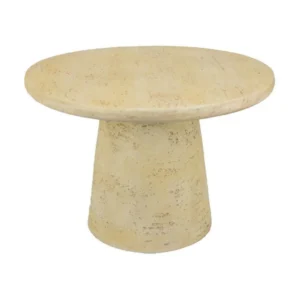 BM334921_bd90d785-9ed6-4442-a391-1bf2eff109a3 Keki Coffee Table, 24 Inch Round, Tapered Off White Resin Body
