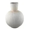 BM334926_6d1a9913-2196-4fd1-8e49-0d19ca2db145 Gany Decorative Vase, Spherical Bottom, 22 Inch Weathered White Resin