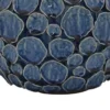 BM335046_3_73ab3817-b7c5-4200-9095-74295c1eb7f7 Remus Accent Vase with Raised Pebble Pattern, Glazed Blue Ceramic