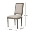 BM335108_4_66108b21-ce6f-4e7d-9142-232320a6a7a0 Side Dining Chair Set of 2, Wheat Beige Polyester, Distressed Brown