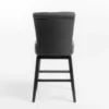 BM335134_3_e7fbda12-b334-43b6-be9b-0a0602020702 Swivel Barstool Chair, Modern Charcoal Gray Upholstery. Espresso Brown
