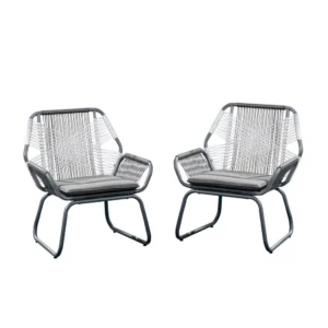 BM335152_3c340465-6b50-4604-bbcf-82264efbb075 Meny Outdoor Club Chair Set of 2, White Rattan Woven, Matte Gray Metal