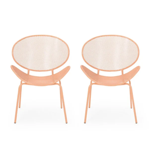 BM335156_058ce68f-a895-4c35-8fca-58042e6e0f45 Elie Outdoor Chairs Set of 2, Wing Mesh Curved Back, Orange Iron Frame