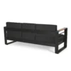 BM335175_2_d553891b-c175-4e4e-bed0-4f685ae65d87 Vinia 3 Seater Outdoor Sofa, Plush Cushions, 77 Inch Black Aluminum