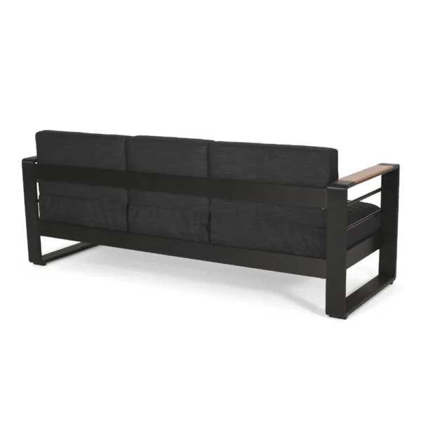 BM335175_2_d553891b-c175-4e4e-bed0-4f685ae65d87 Vinia 3 Seater Outdoor Sofa, Plush Cushions, 77 Inch Black Aluminum